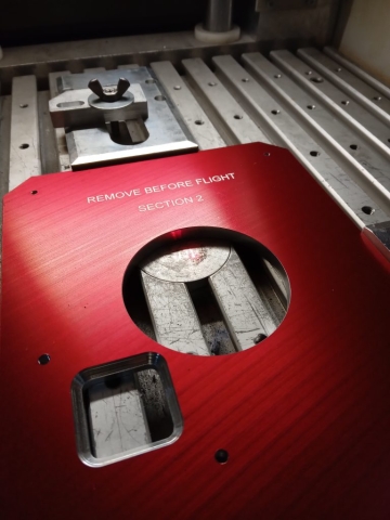 Anodised Aluminium Engraving